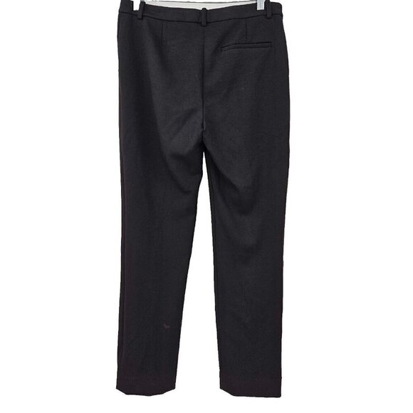 Theory Treeca Tailored Trouser Pants Double Knit Jersey Black Women’s Size 6 - Picture 5 of 13